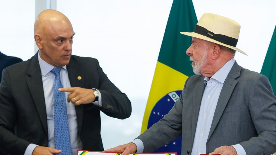 Alexandre de Moraes y Lula da Silva. 