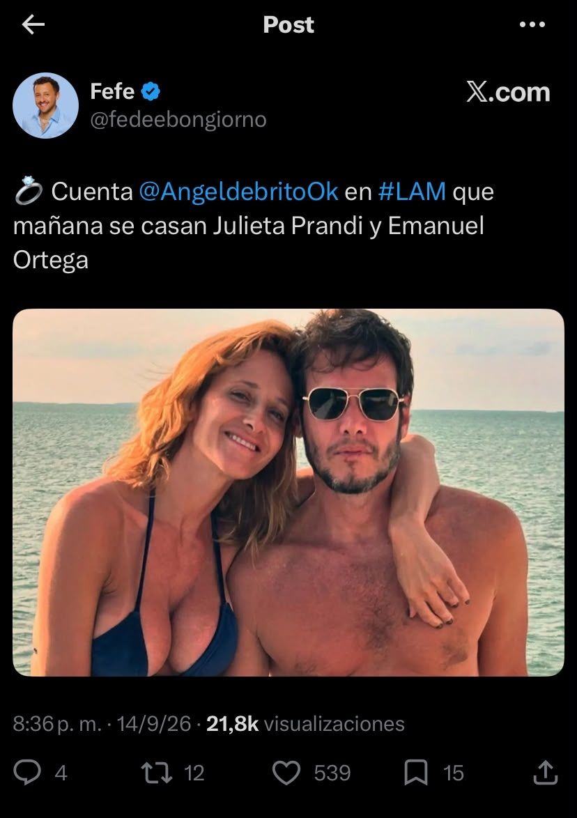 Emanuel Ortega y Julieta Prandi