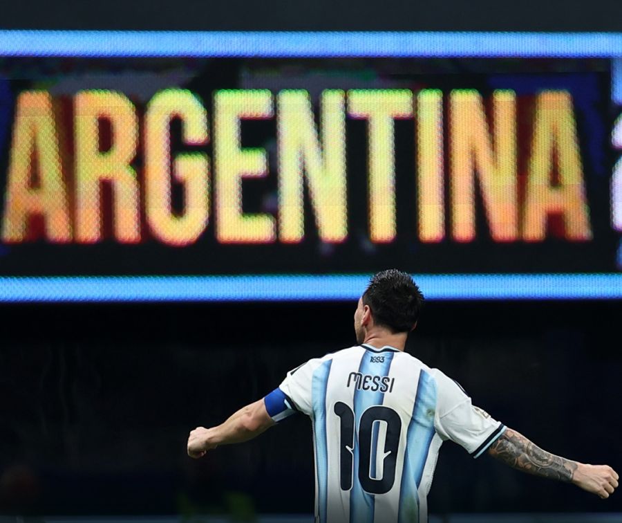 Lionel Messi con la Selección Argentina