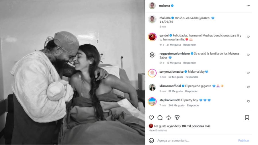 Nació el segundo hijo de Maluma