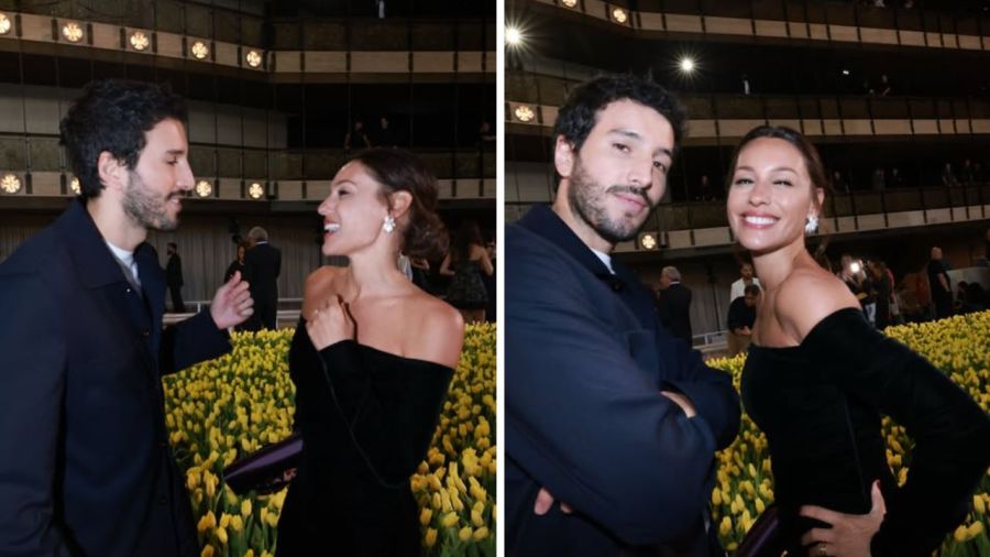 Pampita en el desfile de Carolina Herrera en Nueva York