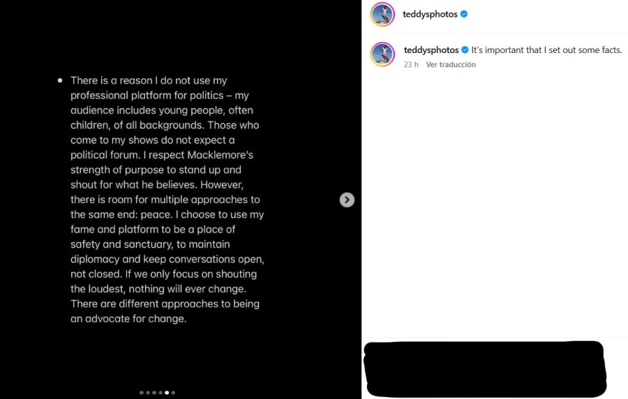 Comunicado de Ed Sheeran tras el escándalo con Macklemore
