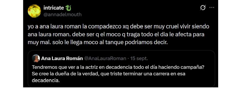 El cruce de Ana Laura Román con Anna del Boca