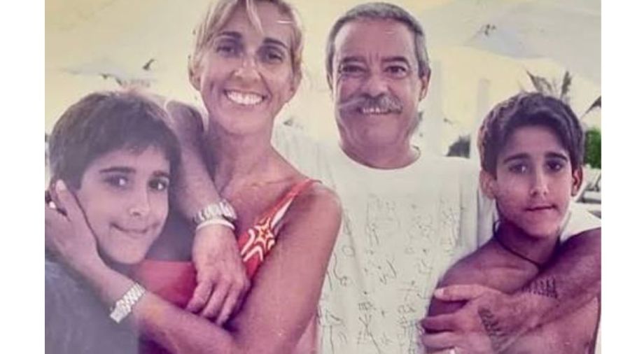 Georgina Barbarossa y sus hijos