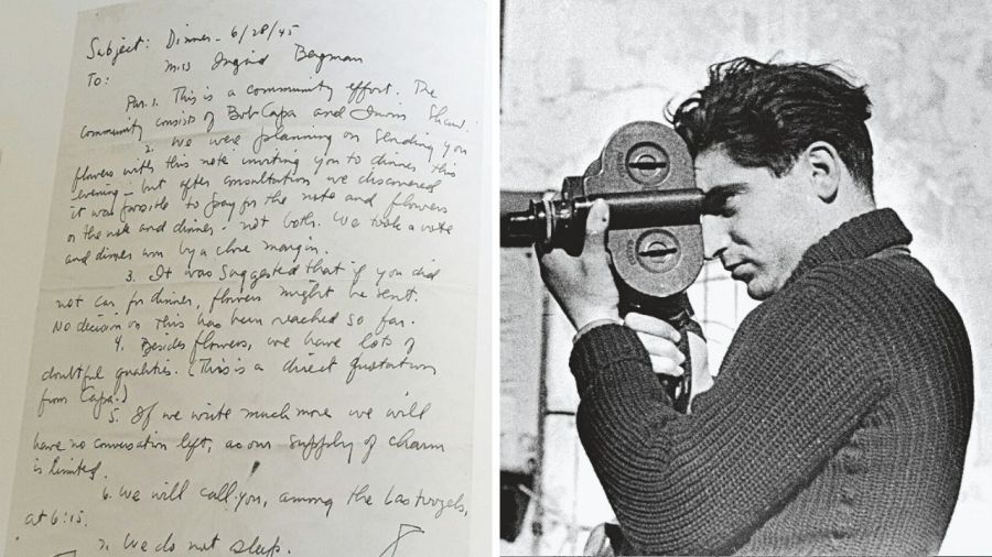 La cena de Ingrid Bergman y Robert Capa