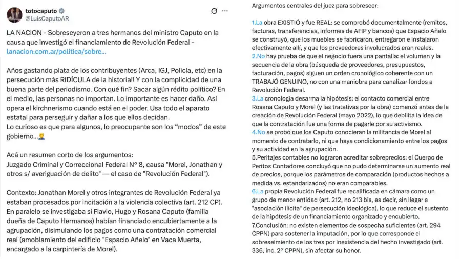 Luis Caputo X 15092026