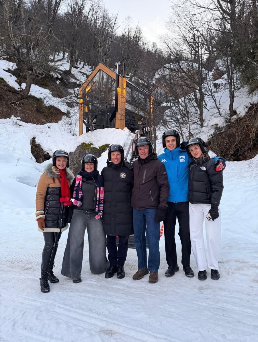 Tiziano Gravier, el hijo de Valeria Mazza, conquistar el Perito Moreno con el apoyo de su familia 