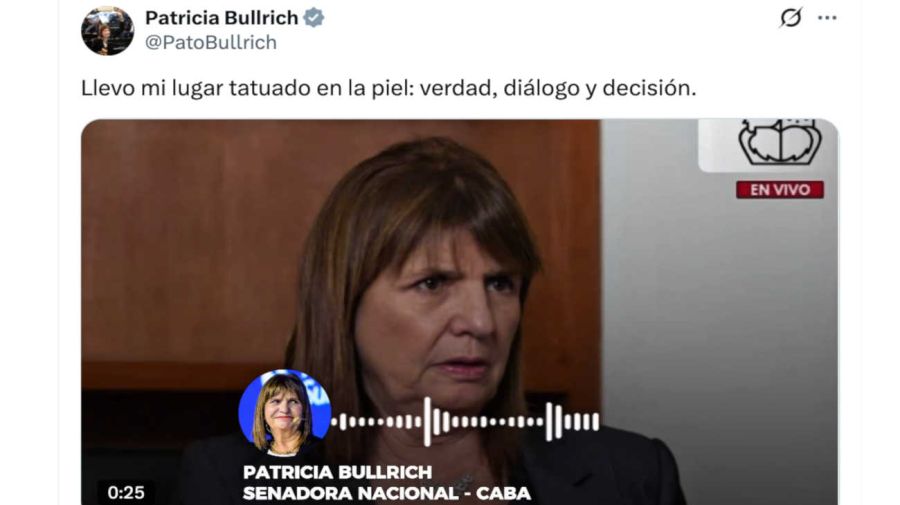 Patricia Bullrich por los recortes en Discapacidad 17092026