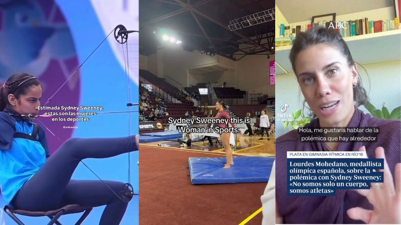 Respuesta de atletas olimpicas a la campana de la actriz sydney sweeney