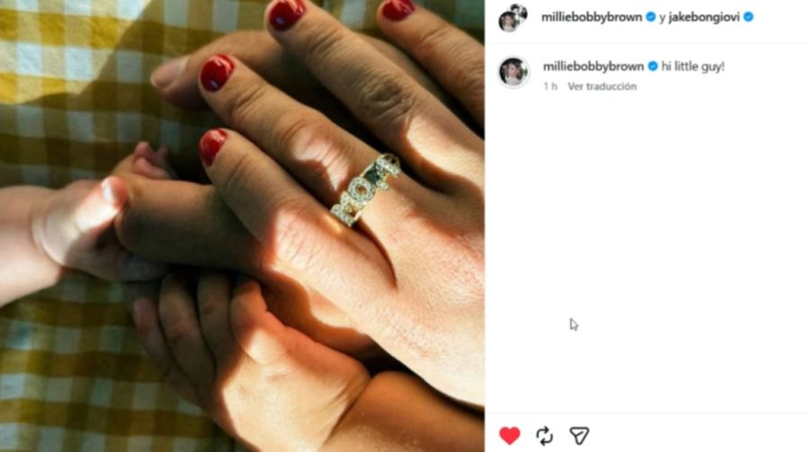 Millie Bobby Brown y Jake Bongiovi confirmaron la llegada de su segundo hijo