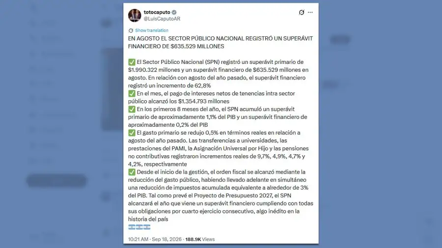 Posteo Luis Caputo