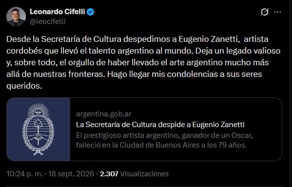 Murió Eugenio Zanetti 2