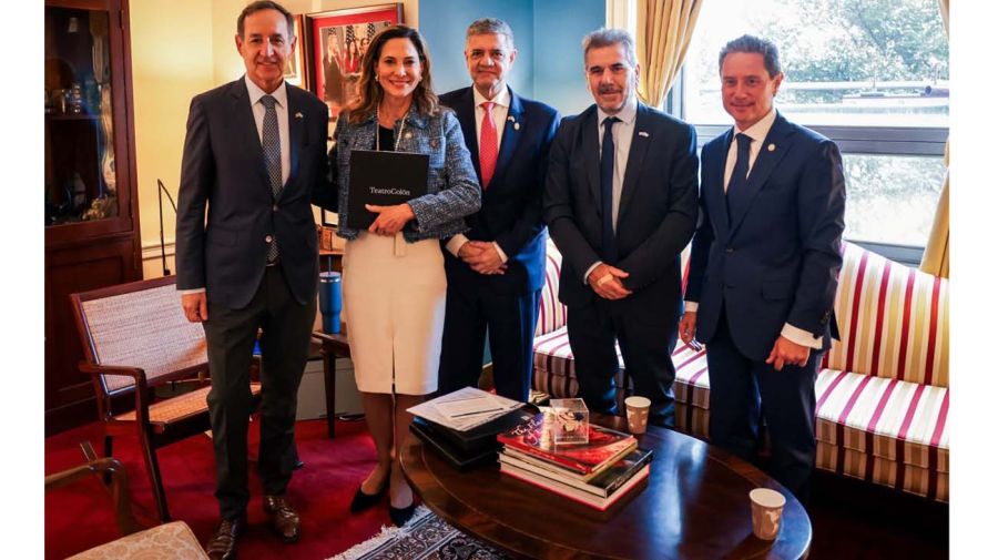 Jorge Macri y comitiva estuvieron con la congresista republicana María Elvira Salazar; el titular del BID, Ilan Goldfajn; el senador Bernie Moreno y con Richard Walters.