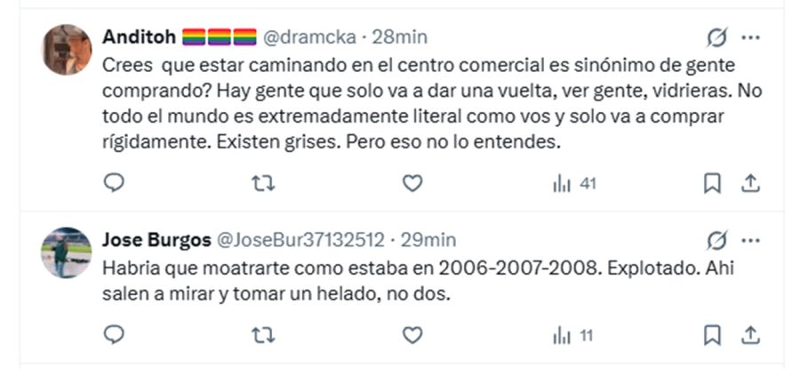 Milei sigue con mercados o shoppings como muestra de consumo los fines de semana (y las respuestas lapidarias ganan en primera vuelta...).