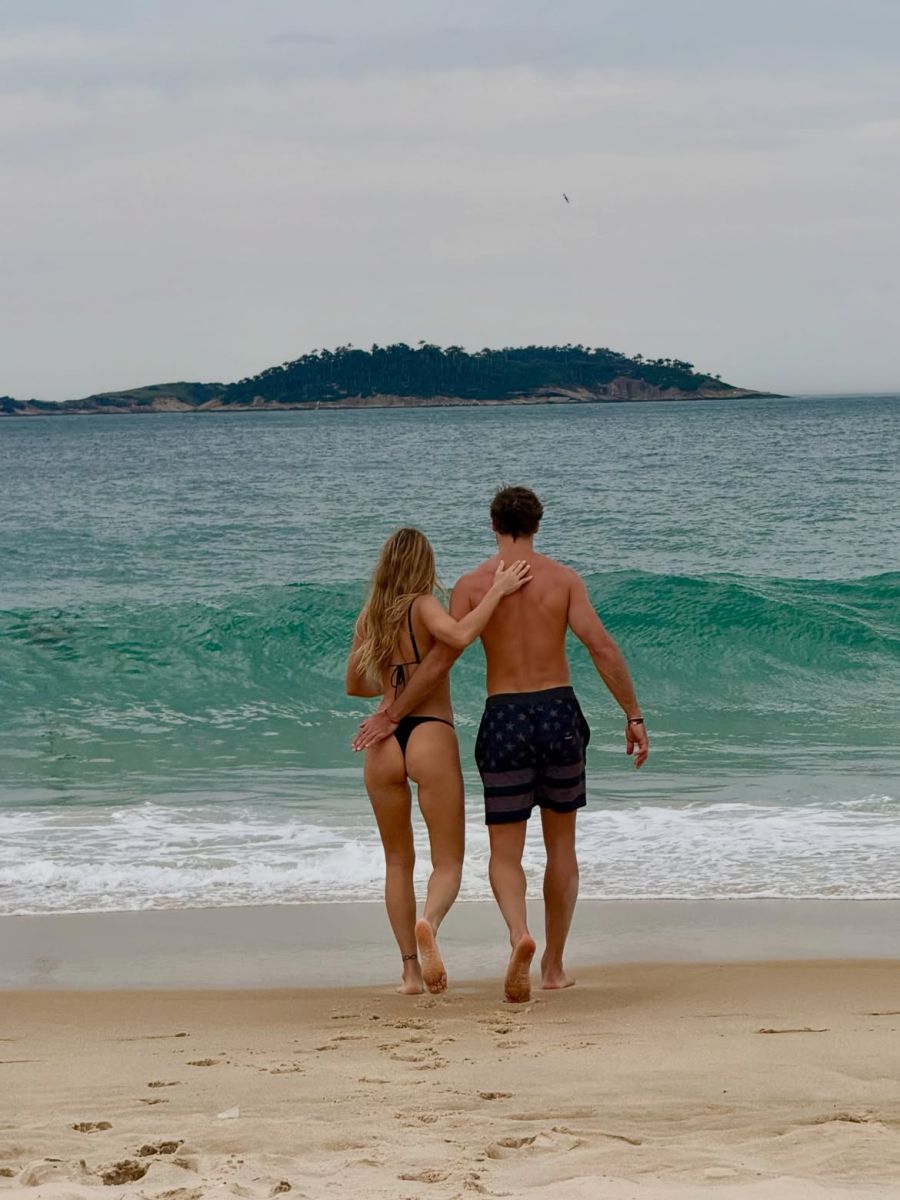 Jimena Barón y Matías Palleiro en Brasil