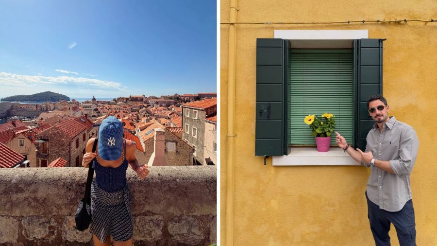 Las mejores fotos de las vacaciones de Nico Occhiato y Flor Jazmin Peña por Europa: Paisajes, complicidad y looks en tendencia