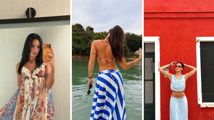 Las mejores fotos de las vacaciones de Nico Occhiato y Flor Jazmin Peña por Europa: Paisajes, complicidad y looks en tendencia