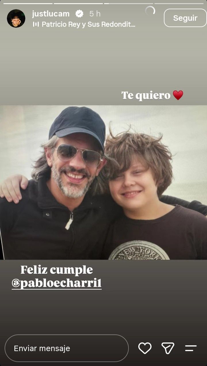 Mensaje de Lucha Martin para Pablo Echarri
