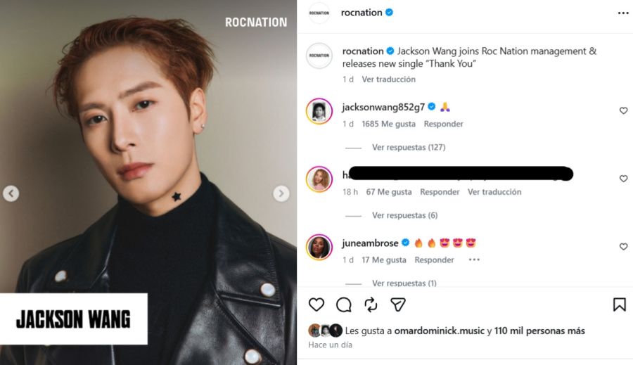 Jackson Wang se unió a Roc Nation