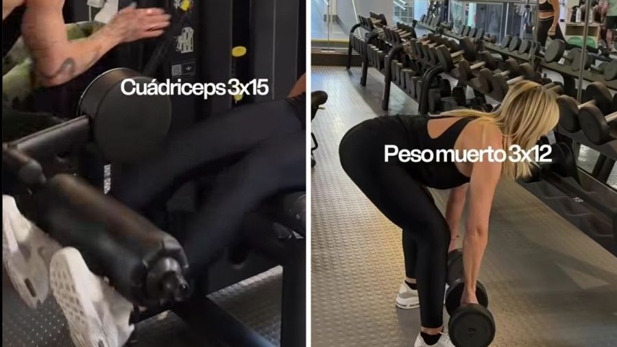 La periodista compartió parte de su entrenamiento y reveló cuáles son los ejercicios que realiza para mantenerse activa.