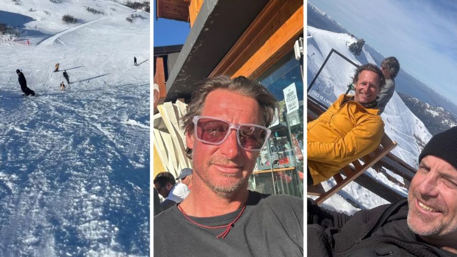 Las vacaciones de David Nalbandian en la nieve