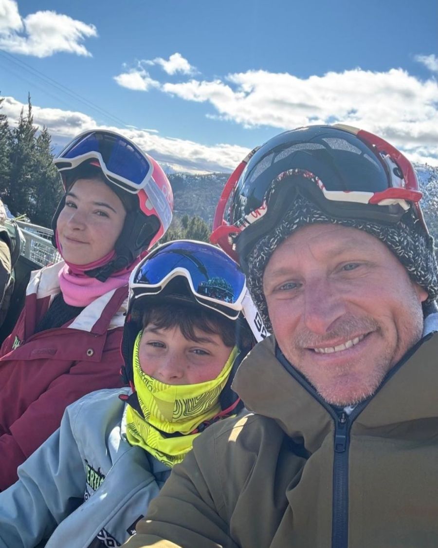 Las vacaciones de David Nalbandian en la nieve