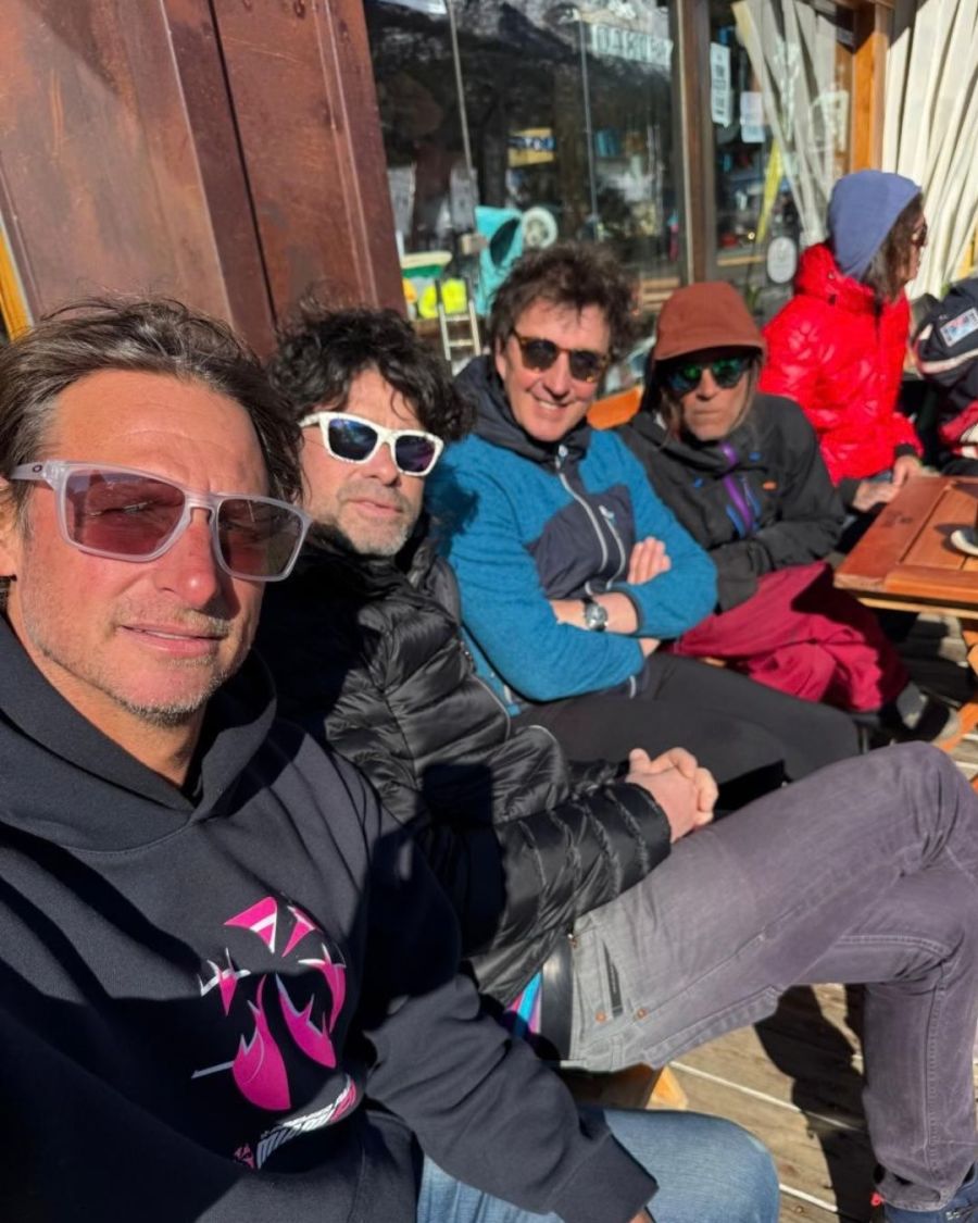 Las vacaciones de David Nalbandian en la nieve