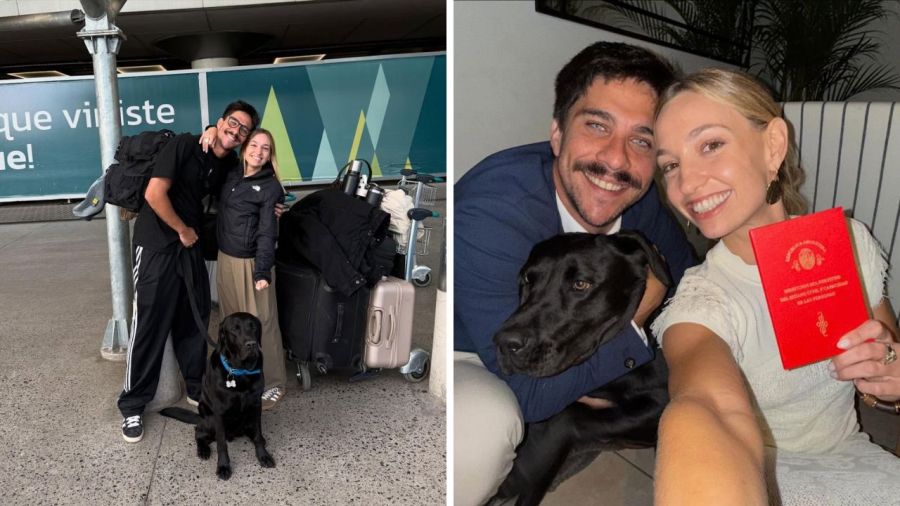Reina Reech y su hijo, Bautista Lena