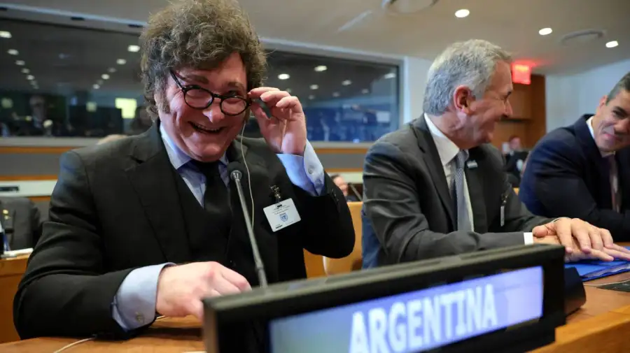 Javier Milei en Nueva York