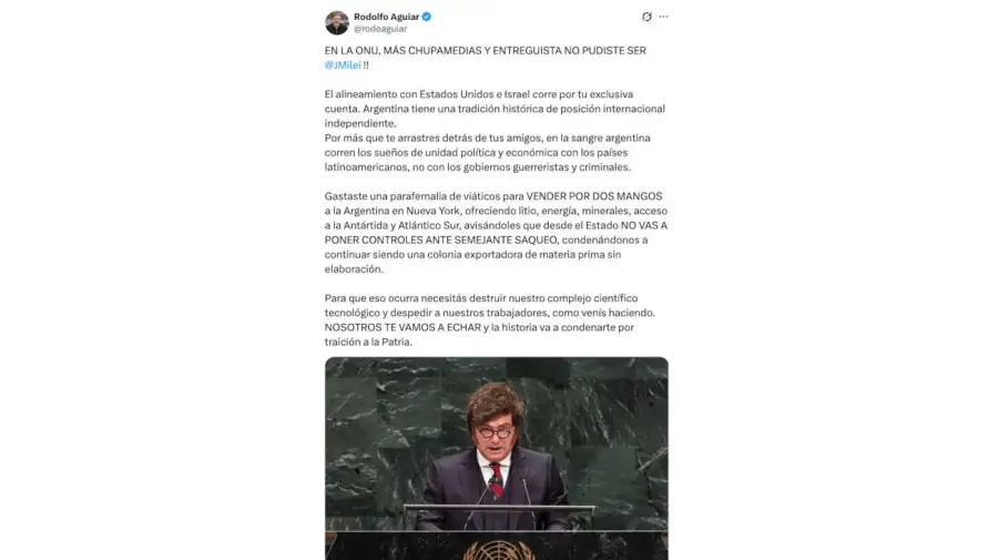 Rodolfo Aguiar X 23092026