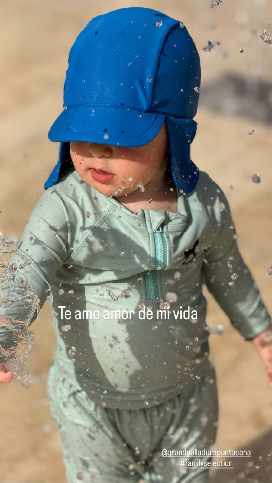 Sol Pérez y su hijo Marco