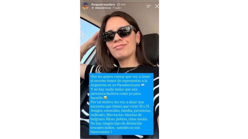 Florencia Guerra Sodero, jugadora cordobesa de pádel.