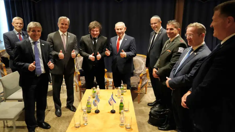 Javier Milei con Benjamin Netanyahu 24092026
