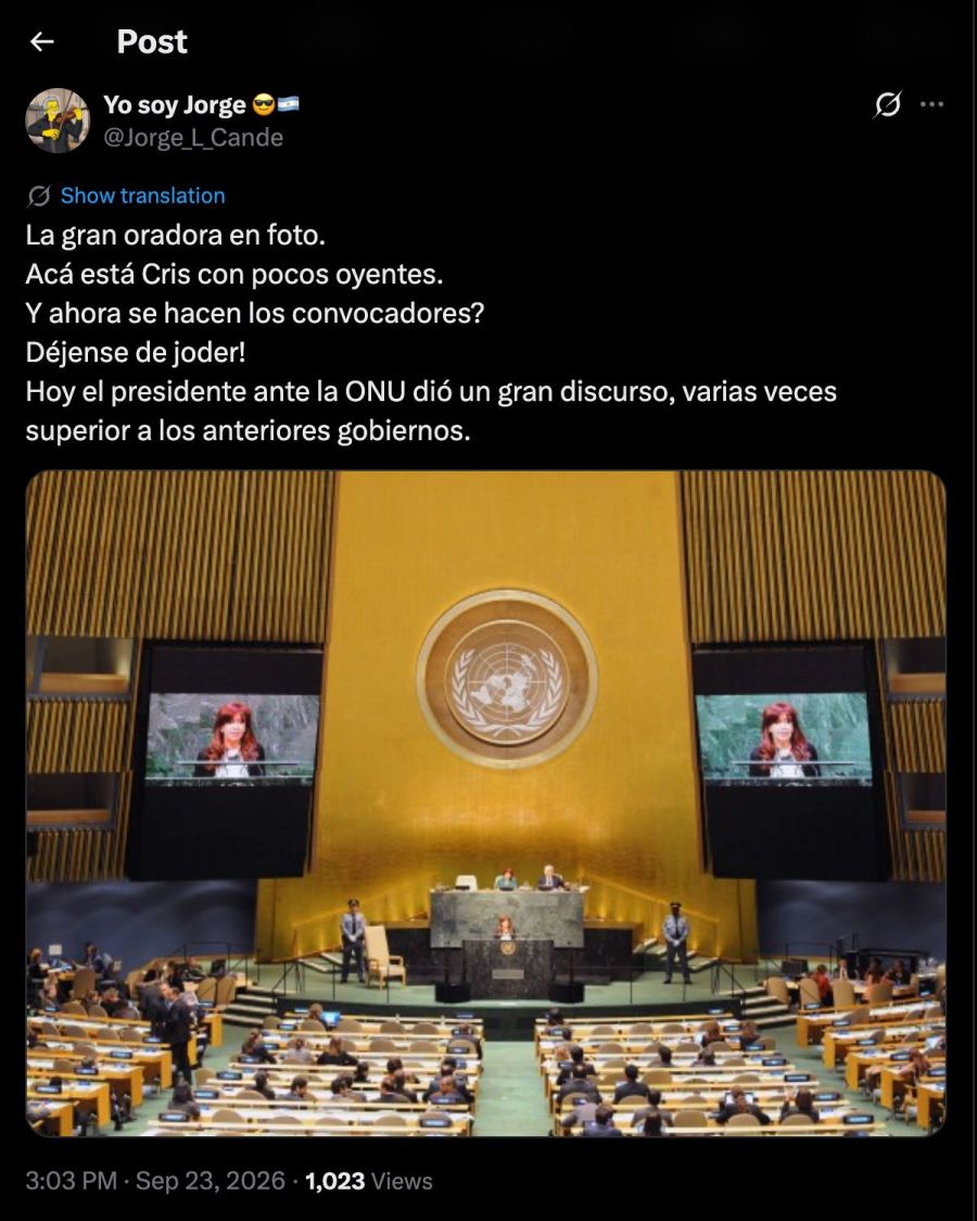 Milei ONU