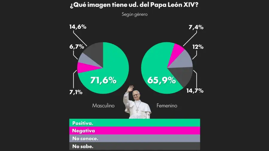 Imagen que tienen los argentinos sobre el Papa León XIV