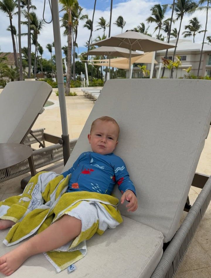 Marco, el hijo de Sol Pérez en Punta Cana