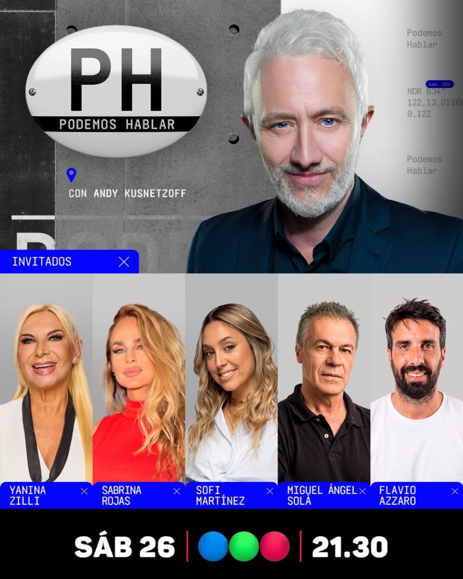 Los invitados de PH Podemos Hablar para el sábado 26 de septiembre