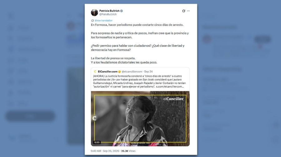 Posteo Patricia Bullrich 