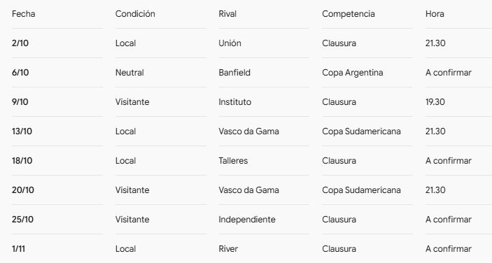 Agenda Boca