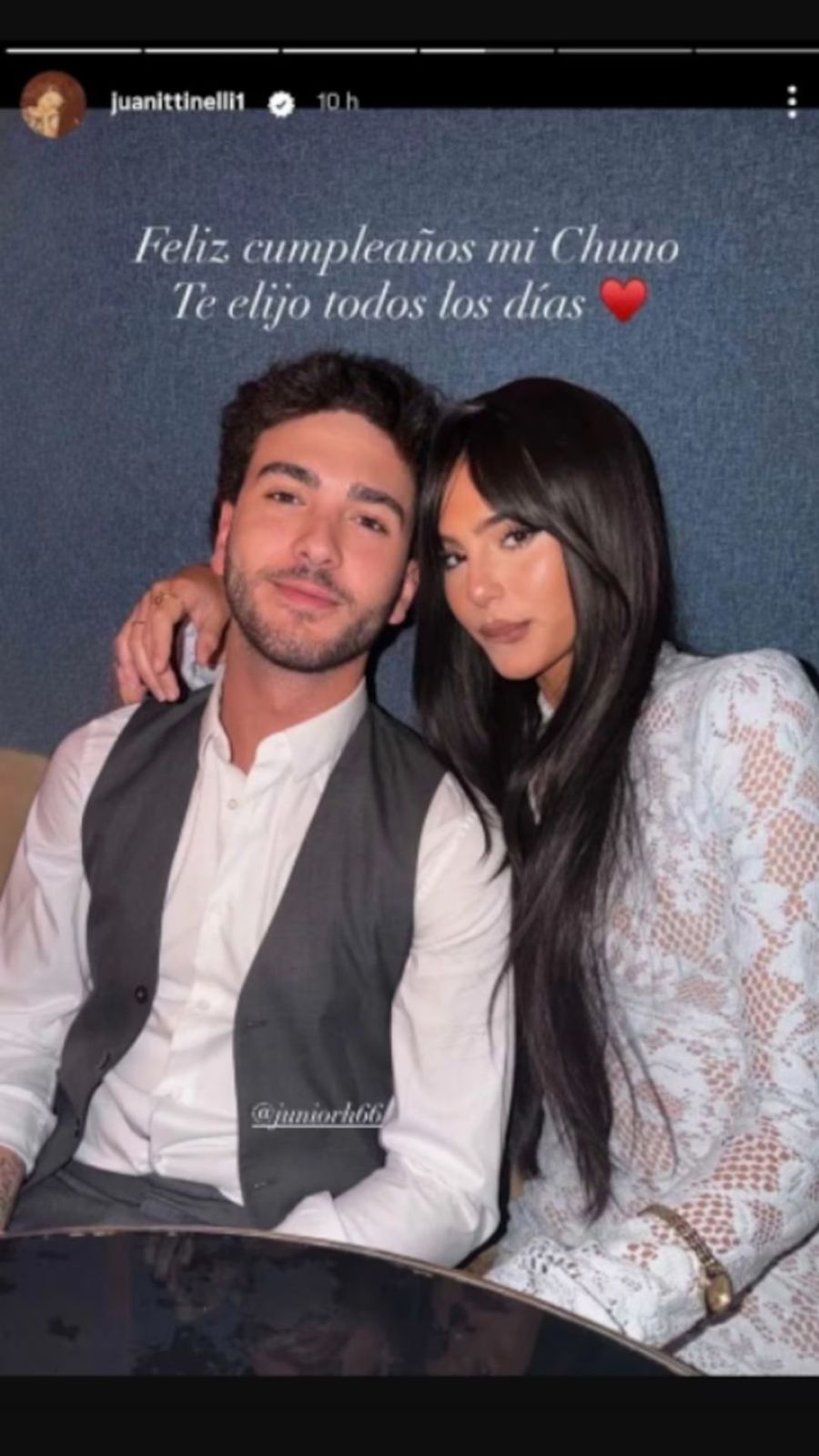 Juanita Tinelli y su novio