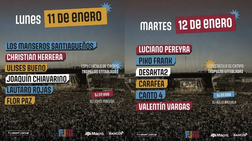 Festival Nacional de Doma y Folklore de Jesús María días 11 y 12