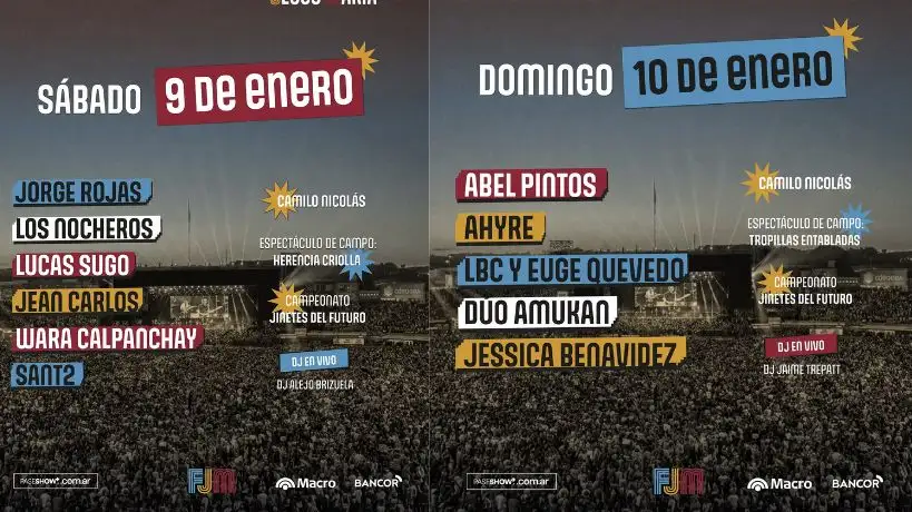 Festival Nacional de Doma y Folklore de Jesús María días 9 y 10