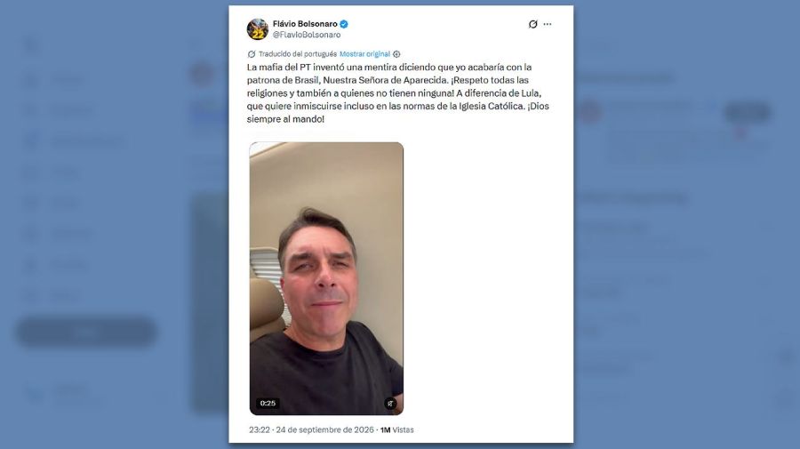 Posteo Flávio Bolsonaro 