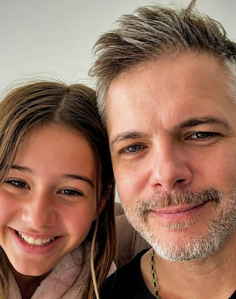 Ricky Diotto, Fernanda Callejón y su hija