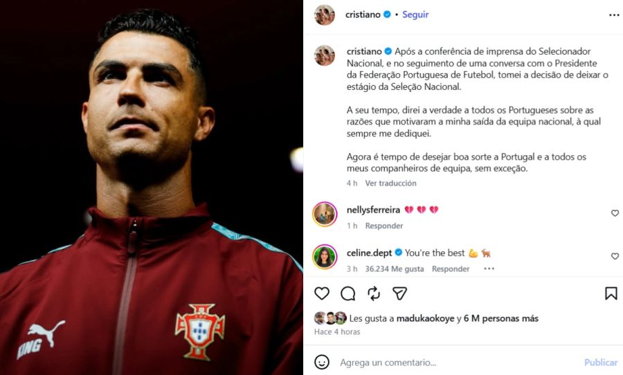 Comunicado de Cristiano Ronaldo