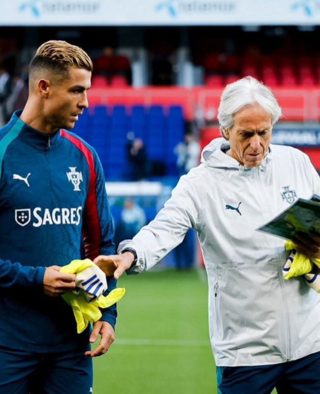 Cristiano Ronaldo y Jorge Jesús