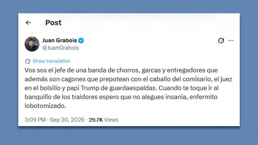 Posteo Juan Grabois