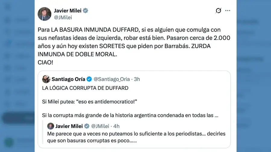 X Javier Milei