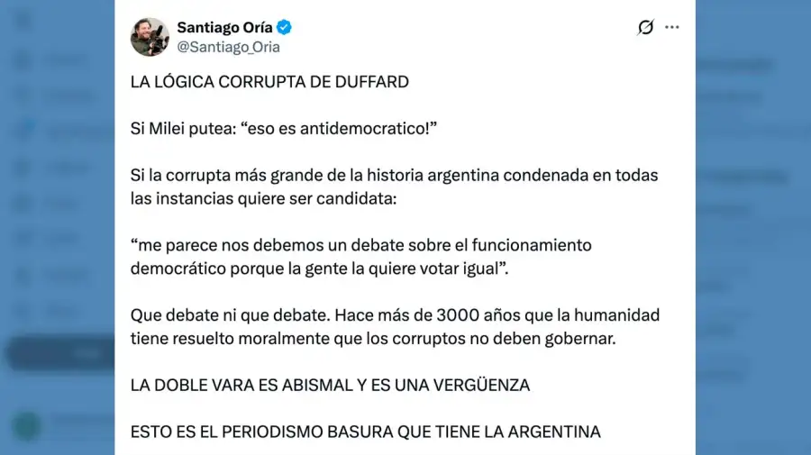 x Santiago Oría