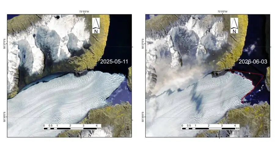 El Glaciar Perito Moreno perdió casi un kilómetro de frente en apenas 100 días